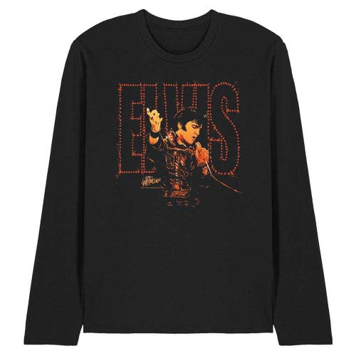 Front - Elvis Presley Unisex Adult Take My Hand Long-Sleeved T-Shirt