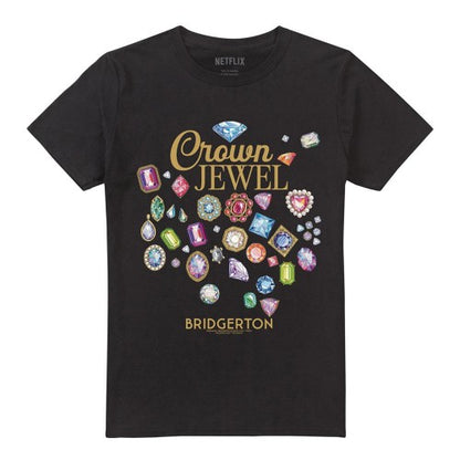 Front - Bridgerton Unisex Adult Crown Jewel T-Shirt