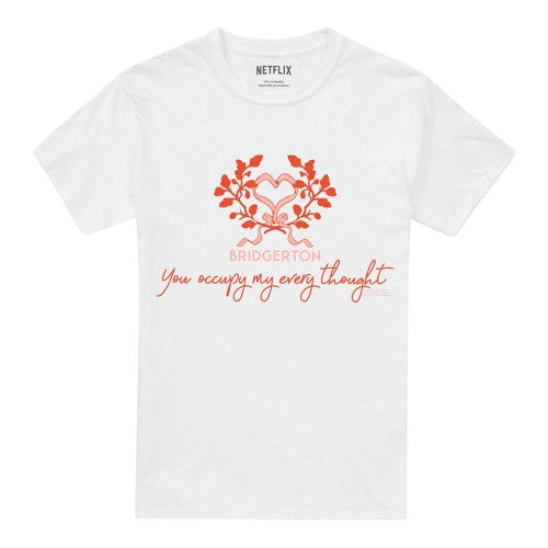 Front - Bridgerton Unisex Adult Occupy My Thoughts T-Shirt