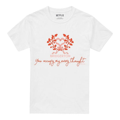 Front - Bridgerton Unisex Adult Occupy My Thoughts T-Shirt