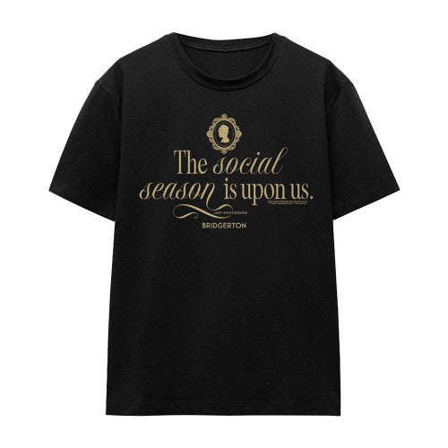 Front - Bridgerton Womens/Ladies The Social Season Is Upon Us T-Shirt