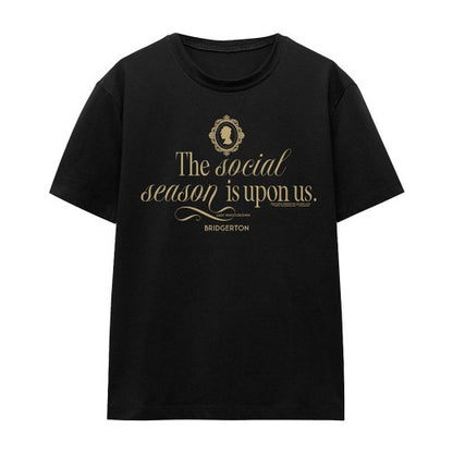 Front - Bridgerton Womens/Ladies The Social Season Is Upon Us T-Shirt