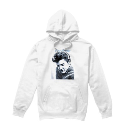 Front - Elvis Presley Unisex Adult Script & Sweater Hoodie