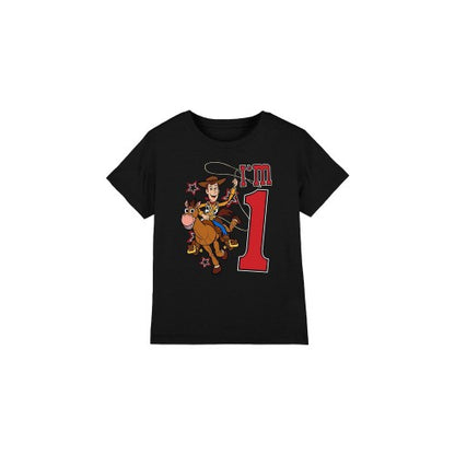 Front - Toy Story Childrens/Kids I´m 1 Woody Birthday T-Shirt