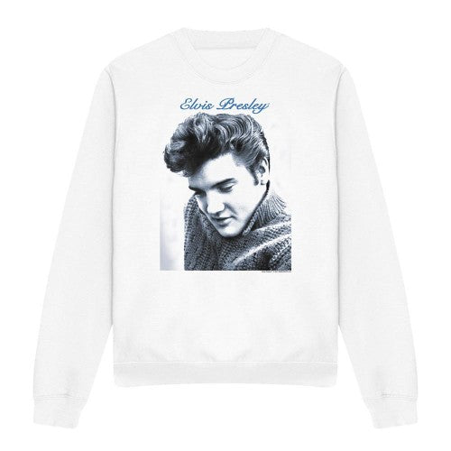 Front - Elvis Presley Unisex Adult Script & Sweater Sweatshirt