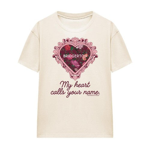 Front - Bridgerton Womens/Ladies My Heart Calls Your Name T-Shirt