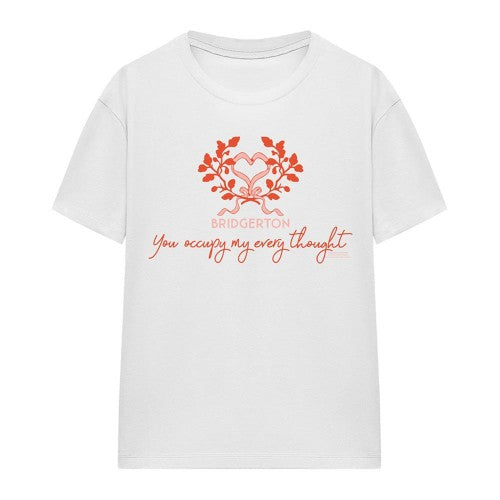 Front - Bridgerton Womens/Ladies Occupy My Thoughts T-Shirt