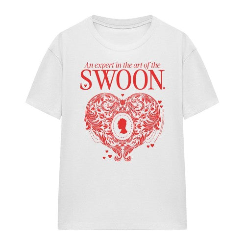 Front - Bridgerton Womens/Ladies The Art Of Swoon T-Shirt