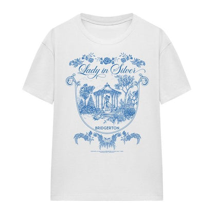 Front - Bridgerton Womens/Ladies Fairy Tale Gazebo Dancing T-Shirt