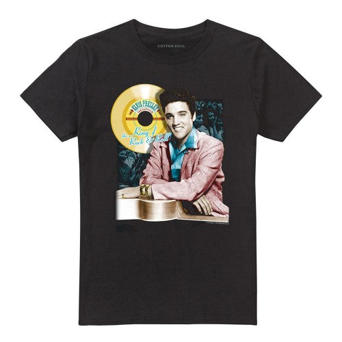 Front - Elvis Presley Unisex Adult Gold Record T-Shirt