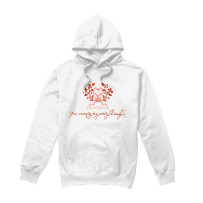 Front - Bridgerton Unisex Adult Occupy My Thoughts Hoodie