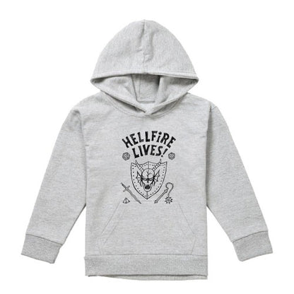 Front - Stranger Things Childrens/Kids Hellfire Graduation Hoodie