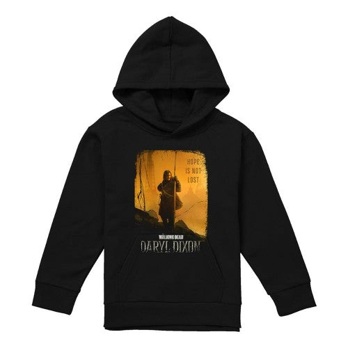 Front - The Walking Dead Childrens/Kids Daryl Dixon Poster Pullover Hoodie