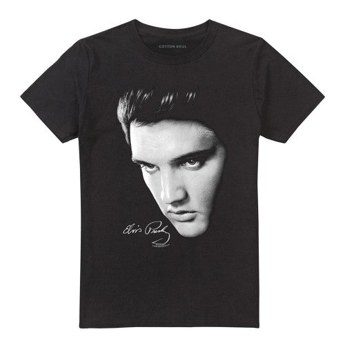 Front - Elvis Presley Unisex Adult Face T-Shirt