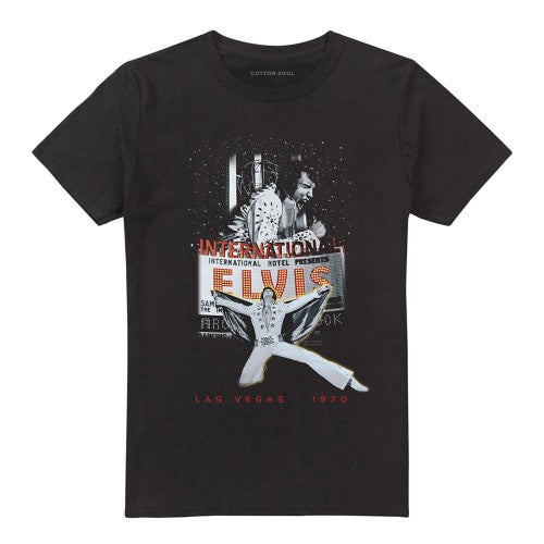 Front - Elvis Presley Unisex Adult Las Vegas T-Shirt