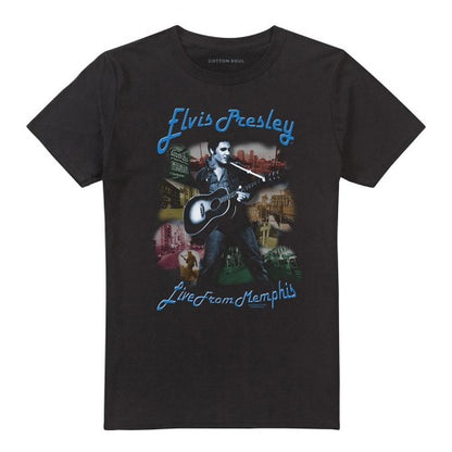 Front - Elvis Presley Unisex Adult Memphis T-Shirt