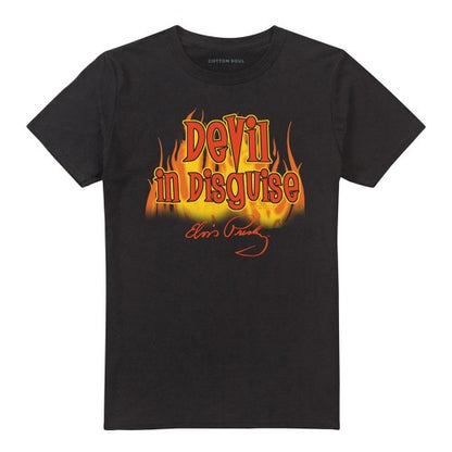 Front - Elvis Presley Unisex Adult Devil In Disguise T-Shirt