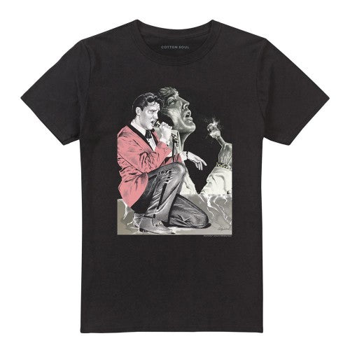 Front - Elvis Presley Unisex Adult Rock N Roll Smoke T-Shirt