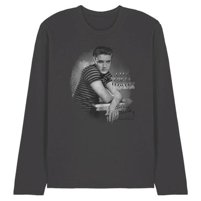 Front - Elvis Presley Unisex Adult Trouble Long-Sleeved T-Shirt