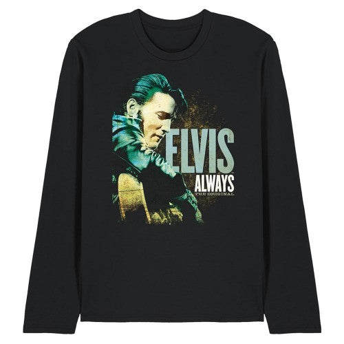 Front - Elvis Presley Unisex Adult Always The Original Long-Sleeved T-Shirt