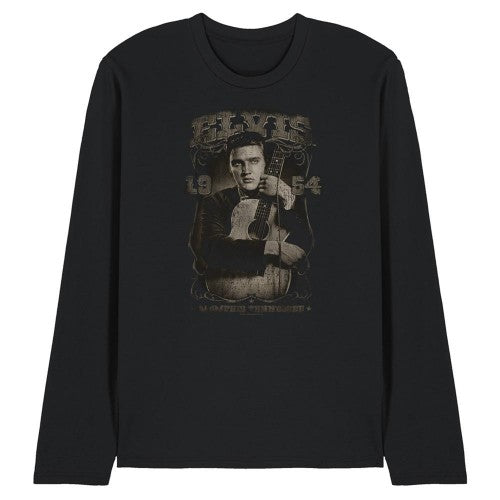 Front - Elvis Presley Unisex Adult 1954 Long-Sleeved T-Shirt