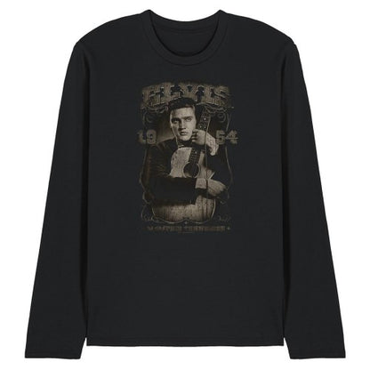 Front - Elvis Presley Unisex Adult 1954 Long-Sleeved T-Shirt