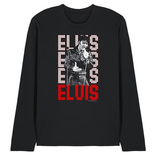 Front - Elvis Presley Unisex Adult 1968 Long-Sleeved T-Shirt