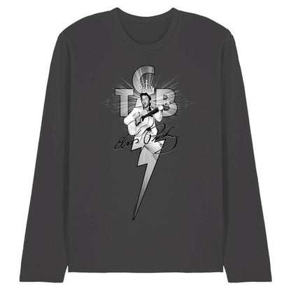 Front - Elvis Presley Unisex Adult Tcb Ornate Long-Sleeved T-Shirt