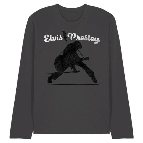 Front - Elvis Presley Unisex Adult Overlay Long-Sleeved T-Shirt