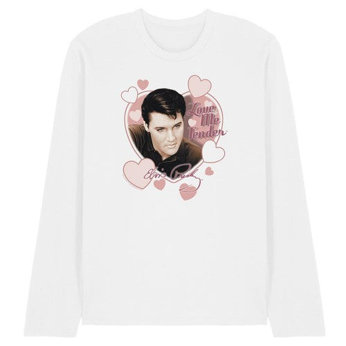 Front - Elvis Presley Unisex Adult Love Me Tender Long-Sleeved T-Shirt