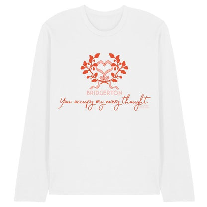 Front - Bridgerton Unisex Adult Occupy My Thoughts Long-Sleeved T-Shirt