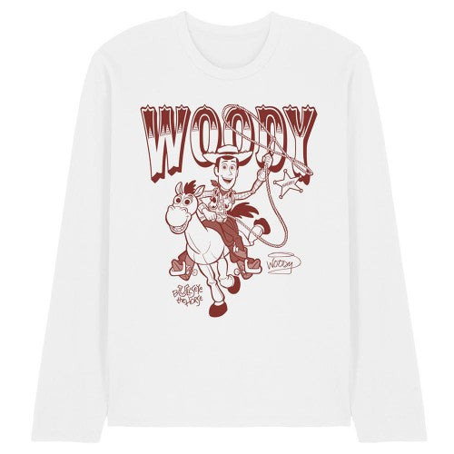 Front - Toy Story Unisex Adult Woody and Bullseye T-Shirt
