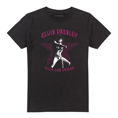 Front - Elvis Presley Unisex Adult Viva Las Vegas Star T-Shirt