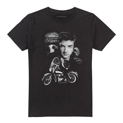 Front - Elvis Presley Unisex Adult The King Rides Again T-Shirt