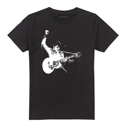 Front - Elvis Presley Unisex Adult Guitarman T-Shirt