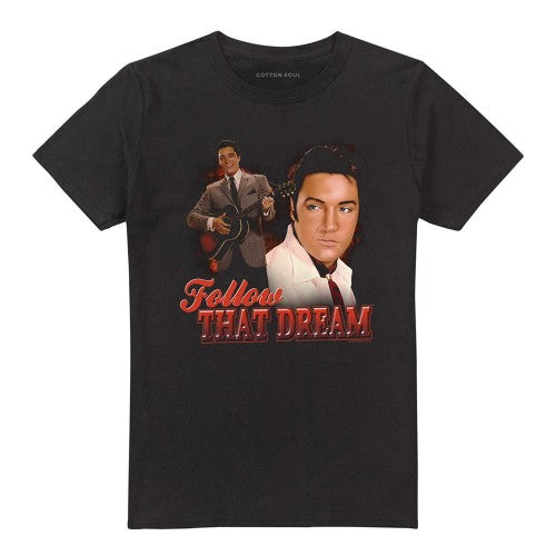 Front - Elvis Presley Unisex Adult Follow That Dream T-Shirt