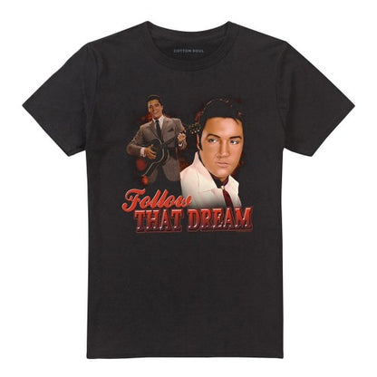 Front - Elvis Presley Unisex Adult Follow That Dream T-Shirt