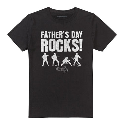 Front - Elvis Presley Unisex Adult Fathers day Rocks T-Shirt
