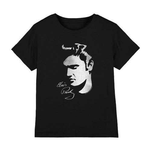 Front - Elvis Presley Childrens/Kids Simple Face T-Shirt