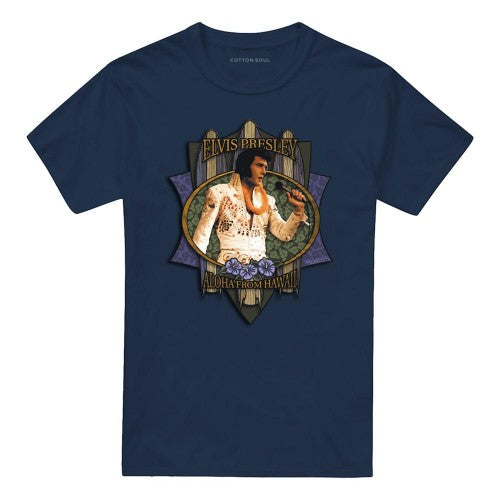 Front - Elvis Presley Unisex Adult Aloha From Hawaii Tagless T-Shirt