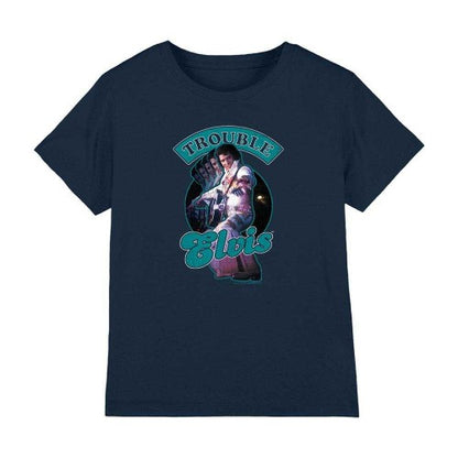 Front - Elvis Childrens/Kids Total Trouble T-Shirt