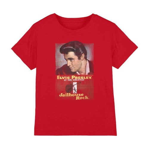 Front - Elvis Presley Childrens/Kids Jailhouse Rock Poster T-Shirt
