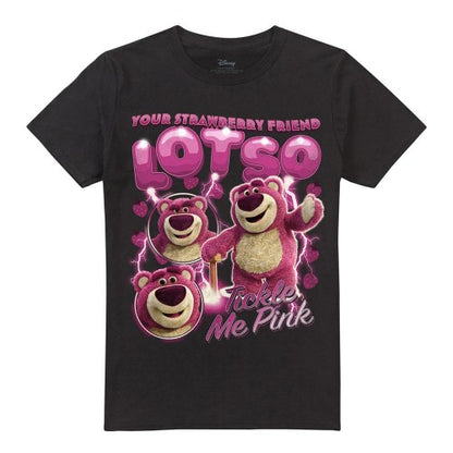 Front - Toy Story Unisex Adult Strawberry Lotso Homage T-Shirt