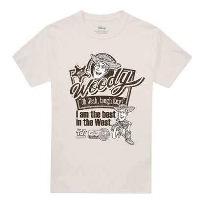 Front - Toy Story Unisex Adult Best In The West Woody T-Shirt