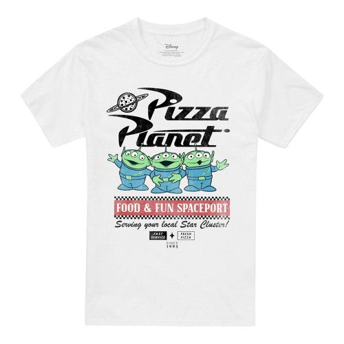 Front - Toy Story Unisex Adult Food Spaceport Aliens T-Shirt