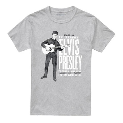 Front - Elvis Presley Unisex Adult In Person T-Shirt