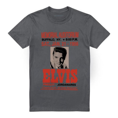 Front - Elvis Presley Unisex Adult Buffalo 1956 T-Shirt