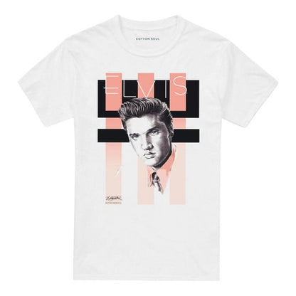 Front - Elvis Presley Unisex Adult Retro T-Shirt