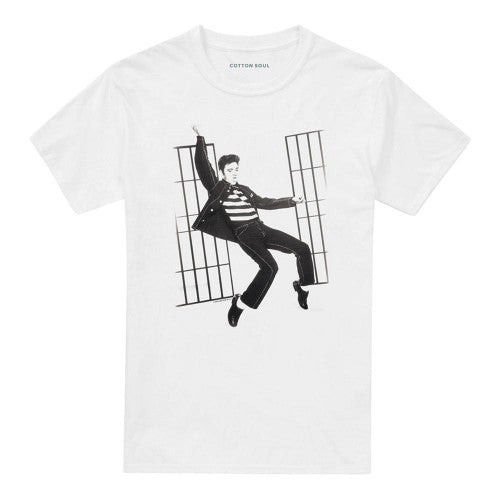 Front - Elvis Presley Unisex Adult Jailhouse Rock T-Shirt