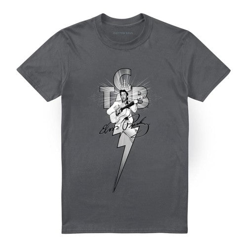 Front - Elvis Presley Unisex Adult TCB Ornate T-Shirt